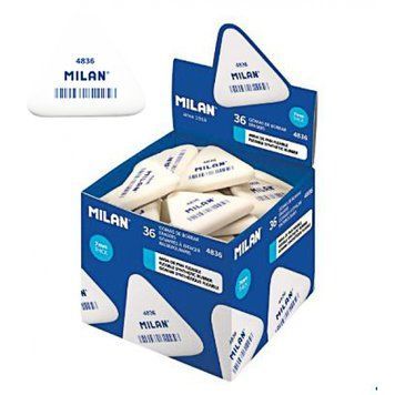 Ластик треуг. "TM MILAN" 5*4,4*0,7см, карт. уп, mix, K2752299OO4836CNM - фото товара