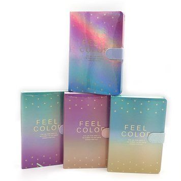 Блокнот на кнопке "Feel colo" A5, 12,7*19см, 100G, 112P, mix4, K2755926OOMY002-3 - фото товара