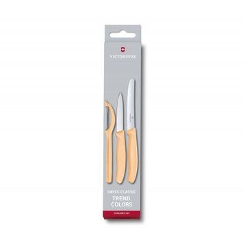 Набір кухонний "Victorinox" SwissClassic Paring Set 3шт з св.помар. ручкою (2 ножа, овощ, 6.7116.31L92 - фото товару