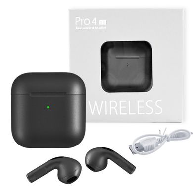Бездротові навушники Air Pro 4 Wireless mini з кейсом, graphite, SL7736 - фото товару