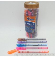Ручка масляна JOtten "White Line" Індія 0,6мм (банку/30, mix) синя, K2730506OO811-bl - фото товару