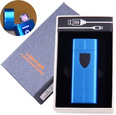 Електроімпульсна запальничка в подарунковій коробці LIGHTER (USB) №HL-131 Blue, №HL-131 Blue - фото товару