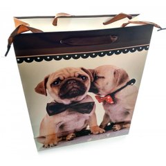 Пакет подарунковий картонний "Кішки і Собаки" (32х26х10 см), K332116 - фото товару