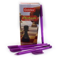 Ручка масляна Goldex "Checkmate #744 Індія 0,7 мм фіолет., K2730548OO744-vio - фото товару