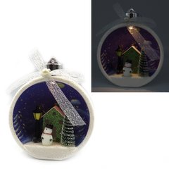 Ялинкова куля LED 3D фігура "Різдво" 13,5х11,5х7см, 1шт/етик., K2746546OO0087KP - фото товару