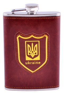 Фляга обтягнута шкірою (256мл) Україна PB-9, PB-9 - фото товару