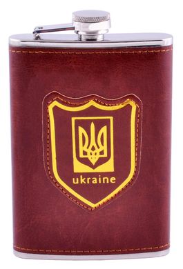 Фляга обтягнута шкірою (256мл) Україна PB-9, PB-9 - фото товару