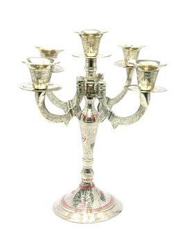 Підсвічник бронзовий на 5 свічок кольоровий (26х25х25 см)(Candle Stand 5C CDC), K327429 - фото товару