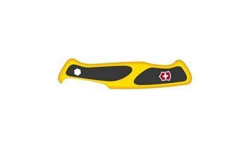 Накладки ручки ножа "Victorinox" перед. RangerGrip yellow/black Vh+ Bit (130мм), C.9738.C1 - фото товару