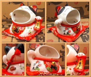 Счастливый кот "Конфетница" фаяс, K89320030O838132261 - фото товара