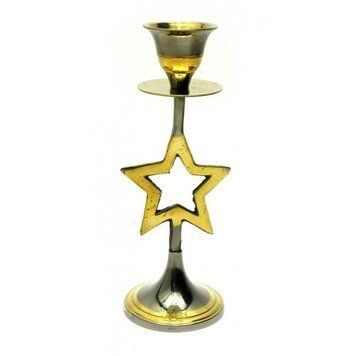 Подсвечник бронзовый "Звезда" (15,5х6,5х6 см), K328310 - фото товара