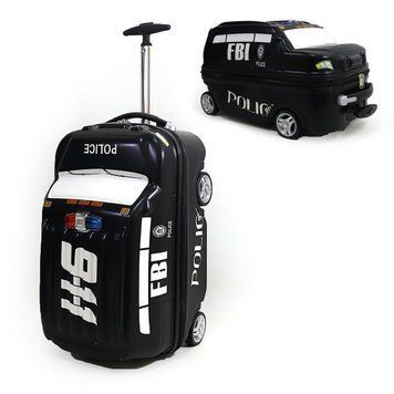 Валіза дитяча на 2+2 колесах "Police 911" 18" крутяться колеса, 1шт/етик., K2742932OO9369DSCN - фото товару