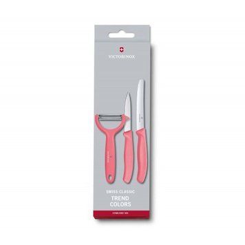 Набір кухонний "Victorinox" SwissClassic Paring Set 3шт з св.черв. ручкою (2 ножа, овоще, 6.7116.33L12 - фото товару