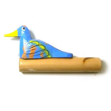 Музыкальный инструмент "Крякающая утка" синяя (11х5,5х2 см), K329610D - фото товара