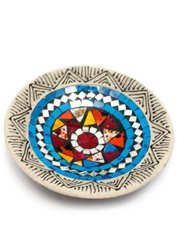Тарелка терракотовая с мозаикой (d-19,5 h-3 см), K329457 - фото товара