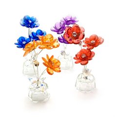 Квітка кришталева (3 квітки)(8406)(15х5х5 см), K318868 - фото товару