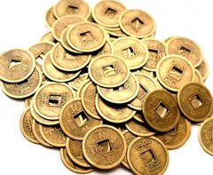 Монета d = 2,4 див. штучно бронзовий колір 100 МОНЕТ, K89270006O362836272 - фото товару