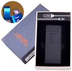 Електроімпульсна запальничка в подарунковій коробці LIGHTER (USB) №HL-131 Black матова, №HL-131 Black матовая - фото товару