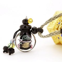 Пляшечка для парфумів "Чорна квіткова куля", K89190092O1557471535 - фото товару