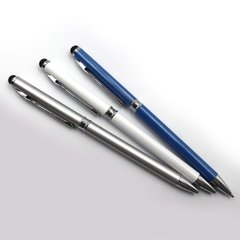 Ручка метал поворот + стилус "Baixin" синя, mix3, 12шт/етик., K2720311OO703D_BP - фото товару
