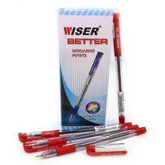 Ручка масляная Wiser "Better" 0,7мм с грипом красная, K2734133OObetter-rd - фото товара