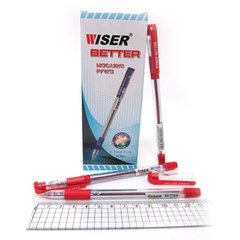 Ручка масляна Wiser "Better" 0,7 мм з грипом червона, K2734133OObetter-rd - фото товару