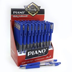 Ручка масло грип "Piano" синя, K2740135OO350PT-BL - фото товару