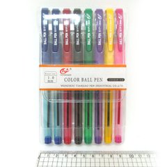 Кулькові ручки набір "Tianjiao" 8цв*1.0 мм, K2713080OO501-8P - фото товару