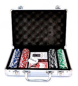 Набор для покера 200 фишек с номиналом метал кейс, 200N1 - фото товара