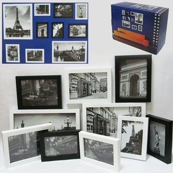 Комплект ф/рамок "10 в 1" "Collage" черно-белые, K2727145OO11009FR - фото товара