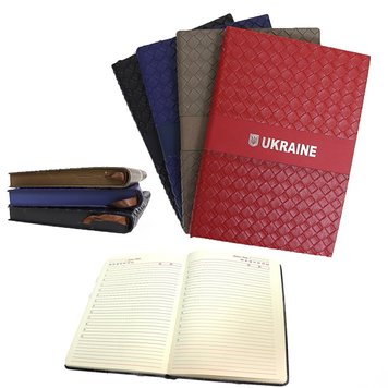 Щоденник недатований лінії "Плетіння" А5, м'який, краш. торець 160 л. тиснення + срібло, K2742728OO1946_A5NL - фото товару