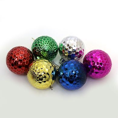 Набір ялинкових кульок "Соти" 6см, 6шт, OPP, K2742371OO0572-6 - фото товару