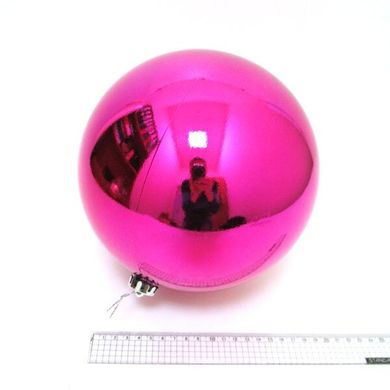 Набір ялинкових кульок "Великий Dark pink" 20см, K2735003OO4824-20pin - фото товару