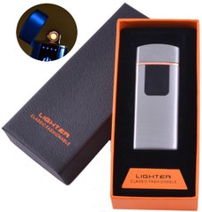USB запальничка в подарунковій коробці LIGHTER (Спіраль розжарювання) №HL-132 Silver, №HL-132 Silver - фото товару