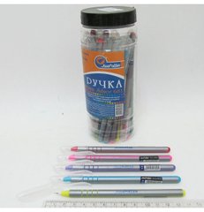 Ручка масляна JOtten "Silver" Індія 0,6мм (банку/30, mix) синя, K2730508OO681-silver - фото товару