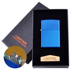 Электроимпульсная зажигалка в подарочной коробке LIGHTER (USB) №HL-136 Blue, №HL-136 Blue - фото товара