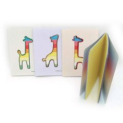 Блокнот "Жираф" 64К 12,6*9,4 см P32 80g, колір.стр., лін., mix4, K2738826OO5624IMG - фото товару