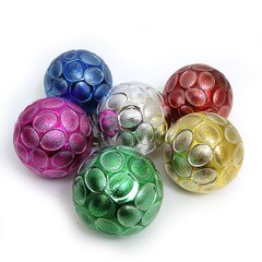 Набір ялинкових кульок "Соти" 7см, 6шт, OPP, K2742384OO0572-7 - фото товару