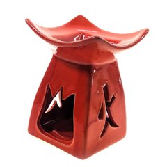 Аромалампа керамическая красная (12х8,5х8,5 см), K333862 - фото товара