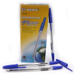 Ручка шариковая Beifa прозрачная 1мм син., K2752339OO944AAE - фото товара