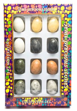 Яйца каменные набор (н-р/12шт)(27х18х3,5 см), K326521 - фото товара