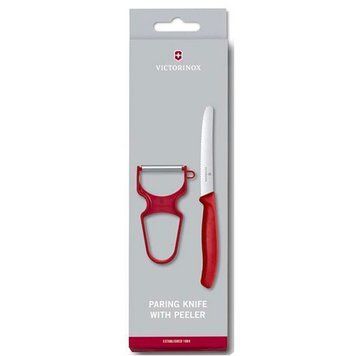 Набір кухонний "Victorinox" SwissClassic Paring Set 2шт з черв. ручкою (ніж, овочечистка Ra, 6.7111.23 - фото товару