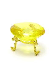 Кришталевий кристал на підставці жовтий (6 см), K328853 - фото товару