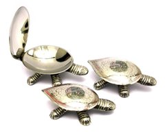 Пепельницы бронзовые "Черепахи" набор 3 шт(12х7см13х7,5см14,5х9,5 см) (Tortoise Set of 3ps CDC), K328315 - фото товара