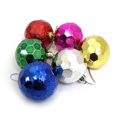 Набір ялинкових кульок "Шестигранник" 5см, 6шт, OPP, K2742358OO0574-5 - фото товару