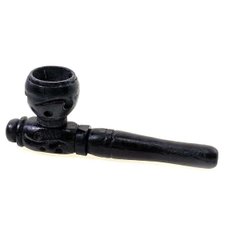 Трубка для куріння дерев'яна чорна (7,5х3х1,5 см) (3 "), K33512B - фото товару