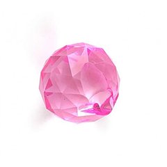 Кристал кришталевий підвісний рожевий (2CM), K320305B - фото товару