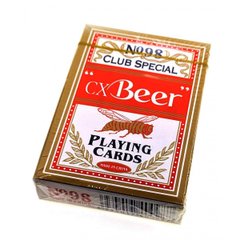 Карты игральные (98) "Beer" (9х6х1,8 см)(Пластиковое покрытие), K324968A - фото товара