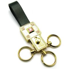 Брелок для ключів зі шкіряним ремінцем "Стрази" 19387 C, K319579 - фото товару