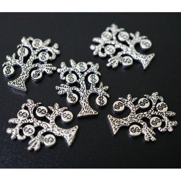 Амулет в гаманець Грошове Дерево під срібло 10 штук, K89210130O1557470946 - фото товару